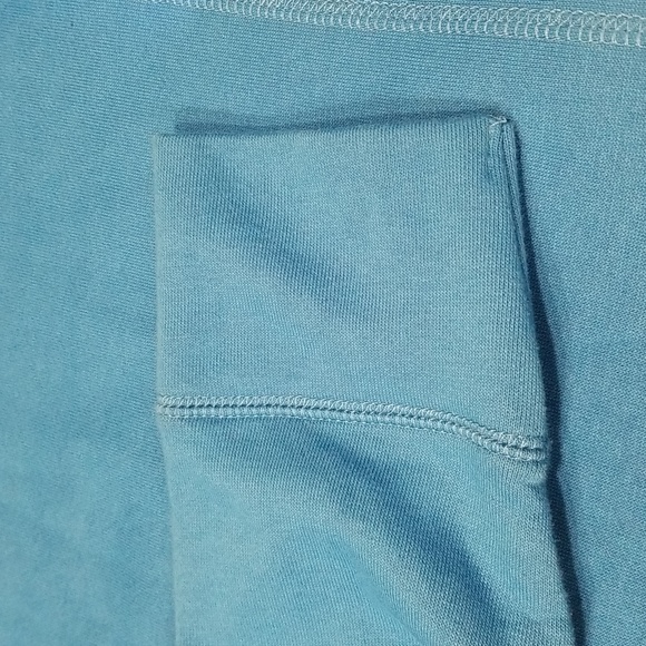 Ruby Ribbon Size S Funnel Neck Sweatshirt Pullover Top Long Sleeve Blue Zipper - Picture 6 of 6